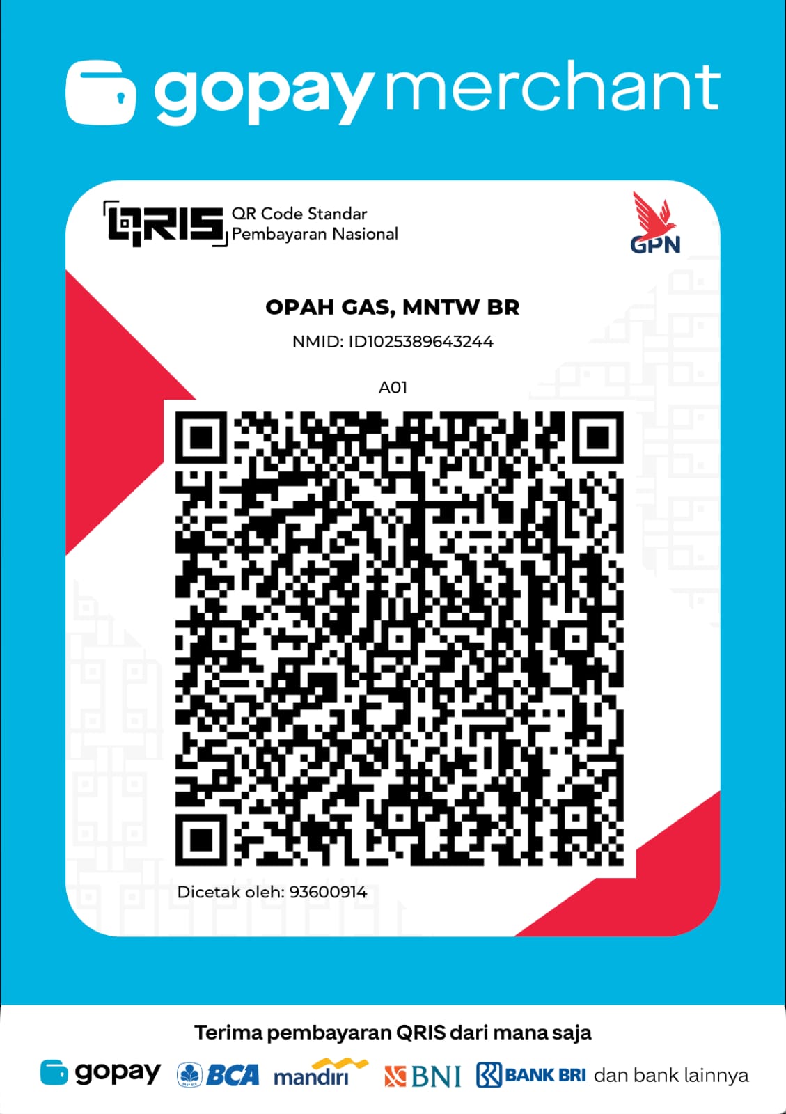 QRIS OPAH GAS